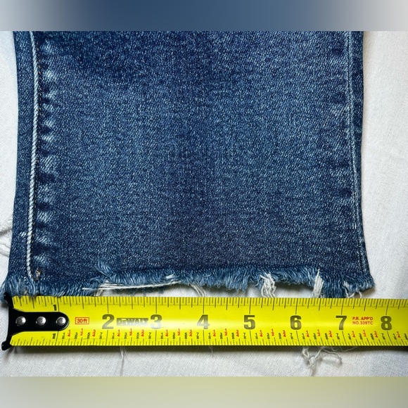 Flying Monkey Jeans Women’s 29 Raw Edge Straight Leg Medium Wash F5679A - Picture 8 of 11